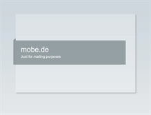 Tablet Screenshot of mobe.de